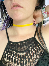 Load image into Gallery viewer, Yellow velvet choker
