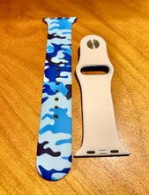 Load image into Gallery viewer, Blue camoflauge replacement watchband

