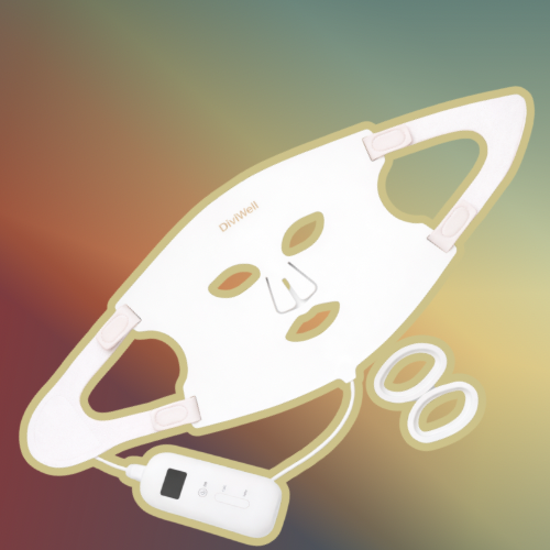 High-Performance DiviWell LED Silicone Face Mask for Skin Rejuvenation & Therapeutic Light Therapy
