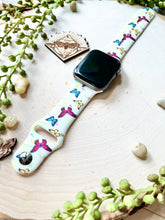 Load image into Gallery viewer, Yellow butterfly silicone replacement watchband
