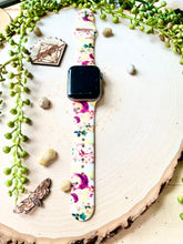 Load image into Gallery viewer, Pink yellow floral replacement watchband

